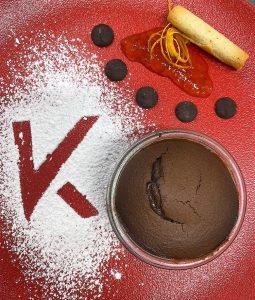 "Coulant" de chocolate hecho en casa con cacao "Excellence" al 60 %